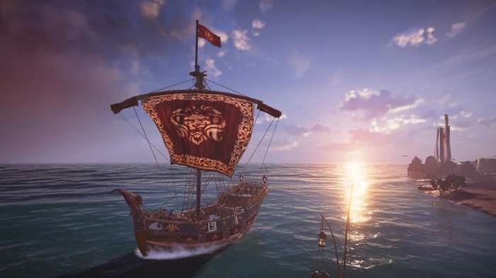 A Sloop ship in Ubisoft's Skull and Bones game.